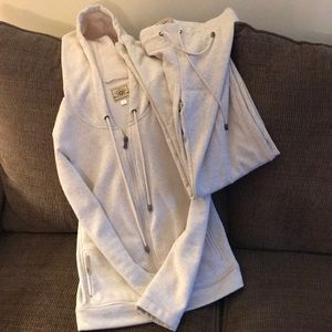 UGG zip up hoodie with matching sweat pants.
